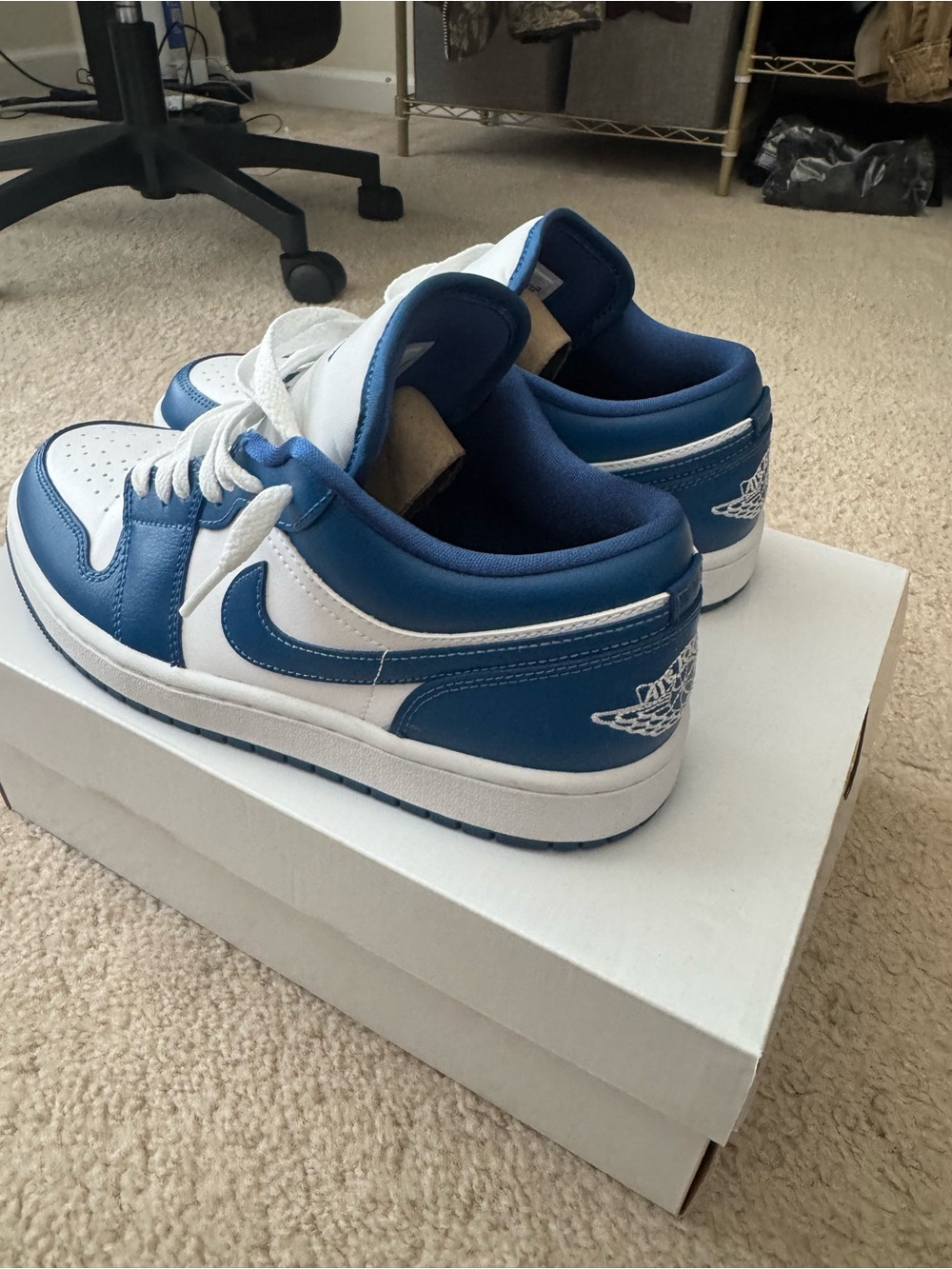 Nike Air Jordan 1 Low - White and Blue